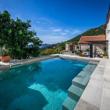 Dubrovnik Sunset-vacation House With Swimming Pool Brsecine